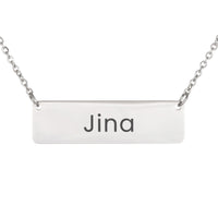 Load image into Gallery viewer, Jina Necklace – Custom Name Horizontal Bar Necklace for Women
