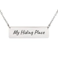 Load image into Gallery viewer, My Hiding Place Necklace - Psalm 32:7 Protection Bible Verse Jewelry, Police Wife Gift
