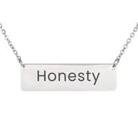 Load image into Gallery viewer, Honesty Necklace – Custom Name Horizontal Bar Necklace for Women
