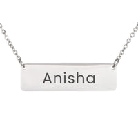 Load image into Gallery viewer, Anisha Necklace – Custom Name Horizontal Bar Necklace for Women
