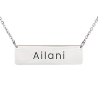 Load image into Gallery viewer, Ailani Necklace – Custom Name Horizontal Bar Necklace for Women

