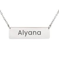 Load image into Gallery viewer, Alyana Necklace – Custom Name Horizontal Bar Necklace for Women
