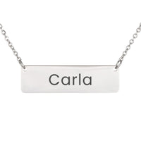 Load image into Gallery viewer, Carla Necklace – Personalized Horizontal Bar Necklace for Women
