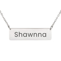 Load image into Gallery viewer, Shawnna Necklace – Custom Name Horizontal Bar Necklace for Women
