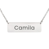 Load image into Gallery viewer, Camila Necklace – Custom Name Horizontal Bar Necklace for Women
