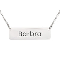 Load image into Gallery viewer, Barbra Necklace – Custom Name Horizontal Bar Necklace for Women

