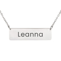 Load image into Gallery viewer, Leanna Necklace – Personalized Name Chain - Custom Horizontal Bar Necklace for Women
