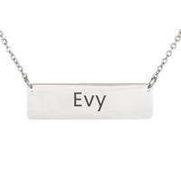 Load image into Gallery viewer, Evy Necklace – Custom Name Horizontal Bar Necklace for Women
