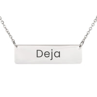 Load image into Gallery viewer, Deja Necklace – Custom Name Horizontal Bar Necklace for Women
