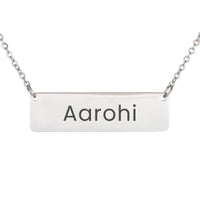 Load image into Gallery viewer, Aarohi Necklace – Custom Name Horizontal Bar Necklace for Women

