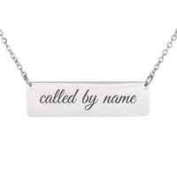 Load image into Gallery viewer, Called by Name Engraved Necklace, Isaiah 43:1 Encouragement Christian Gift for Teen Girls
