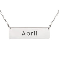 Load image into Gallery viewer, Abril Necklace – Personalized Horizontal Bar Necklace for Women
