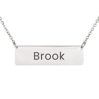 Load image into Gallery viewer, Brook Necklace – Personalized Horizontal Bar Necklace for Women
