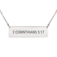 Load image into Gallery viewer, 2 Corinthians 5:17 Necklace - Encouragement Scripture Jewelry for Her
