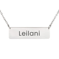 Load image into Gallery viewer, Leilani Necklace – Custom Name Horizontal Bar Necklace for Women
