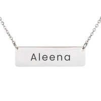 Load image into Gallery viewer, Aleena Necklace – Custom Name Horizontal Bar Necklace for Women
