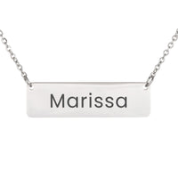 Load image into Gallery viewer, Marissa Necklace – Custom Name Horizontal Bar Necklace for Women
