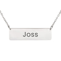 Load image into Gallery viewer, Joss Necklace – Custom Name Horizontal Bar Necklace for Women
