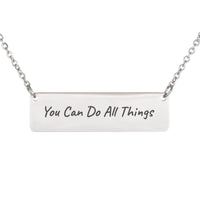Load image into Gallery viewer, You Can Do All Things Necklace - Faith Christian Jewelry for Sister, Job 42_2
