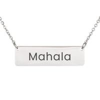 Load image into Gallery viewer, Mahala Necklace – Personalized Name Chain - Custom Horizontal Bar Necklace for Women
