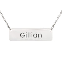 Load image into Gallery viewer, Gillian Necklace – Custom Name Horizontal Bar Necklace for Women
