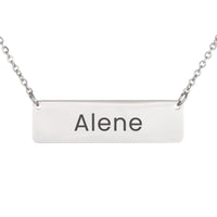 Load image into Gallery viewer, Alene Necklace – Personalized Horizontal Bar Necklace for Women
