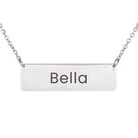 Load image into Gallery viewer, Bella Necklace – Personalized Horizontal Bar Necklace for Women
