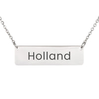 Load image into Gallery viewer, Holland Necklace – Custom Name Horizontal Bar Necklace for Women
