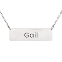Load image into Gallery viewer, Gail Necklace – Custom Name Horizontal Bar Necklace for Women
