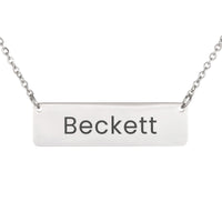 Load image into Gallery viewer, Beckett Necklace – Custom Name Horizontal Bar Necklace for Women
