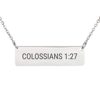 Load image into Gallery viewer, Colossians 1:27 Necklace, New Year Gift - Hope Christian Pendant
