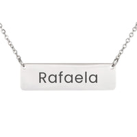 Load image into Gallery viewer, Rafaela Necklace – Custom Name Horizontal Bar Necklace for Women
