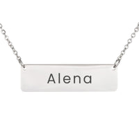 Load image into Gallery viewer, Alena Necklace – Personalized Horizontal Bar Necklace for Women
