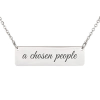 Load image into Gallery viewer, A Chosen People Necklace, 1 Peter 2:9 Encouragement Scripture Gift for Teen Girls
