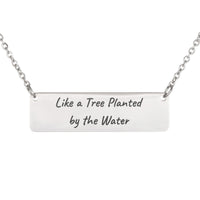 Load image into Gallery viewer, Like a Tree Planted by the Water Necklace - Trust Christian Jewelry, Jeremiah 17_8 New Beginnings Gift
