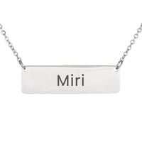 Load image into Gallery viewer, Miri Necklace – Custom Name Horizontal Bar Necklace for Women

