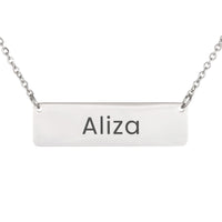 Load image into Gallery viewer, Aliza Necklace – Personalized Horizontal Bar Necklace for Women
