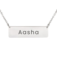 Load image into Gallery viewer, Aasha Necklace – Personalized Horizontal Bar Necklace for Women
