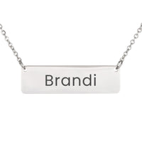 Load image into Gallery viewer, Brandi Necklace – Custom Name Horizontal Bar Necklace for Women
