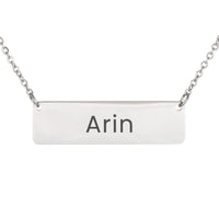Load image into Gallery viewer, Arin Necklace – Custom Name Horizontal Bar Necklace for Women
