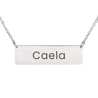 Load image into Gallery viewer, Caela Necklace – Personalized Horizontal Bar Necklace for Women
