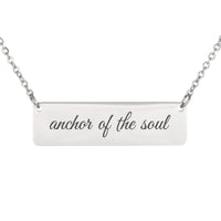 Load image into Gallery viewer, Anchor of the Soul Necklace, Hope Scripture Pendant Hebrews 6:19 - Graduation Gift
