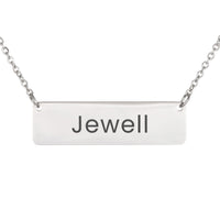 Load image into Gallery viewer, Jewell Necklace – Personalized Name Chain - Custom Horizontal Bar Necklace for Women
