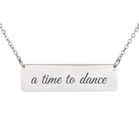 Load image into Gallery viewer, A Time to Dance Necklace - Ecclesiastes 3_4, Minimalist Joy Bible Verse Jewelry for Daughter
