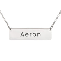 Load image into Gallery viewer, Aeron Necklace – Personalized Horizontal Bar Necklace for Women
