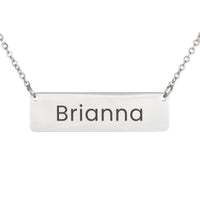 Load image into Gallery viewer, Brianna Necklace – Custom Name Horizontal Bar Necklace for Women
