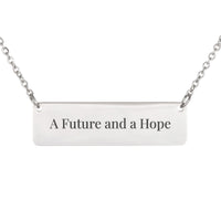 Load image into Gallery viewer, A Future and a Hope Necklace - Religious Pendant for Her, Jeremiah 29:11
