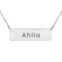 Load image into Gallery viewer, Ahlia Necklace – Personalized Horizontal Bar Necklace for Women

