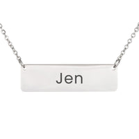 Load image into Gallery viewer, Jen Necklace – Custom Name Horizontal Bar Necklace for Women

