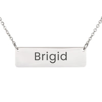 Load image into Gallery viewer, Brigid Necklace – Custom Name Horizontal Bar Necklace for Women
